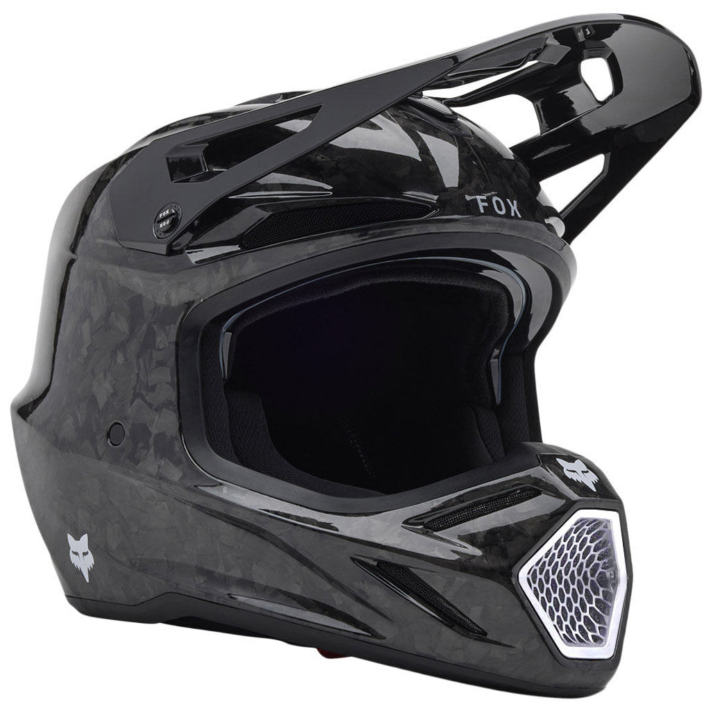 Fox - 2025 V3 RS Black Carbon Solid Helmet