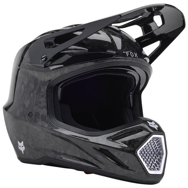 Fox - 2025 V3 RS Black Carbon Solid Helmet