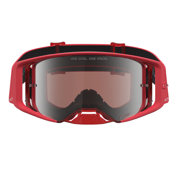 Alpinestars - Supertech Vesta Fluro Red/Chrome Mirror Lens Goggle