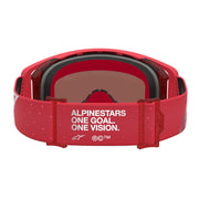 Alpinestars - Supertech Vesta Fluro Red/Chrome Mirror Lens Goggle