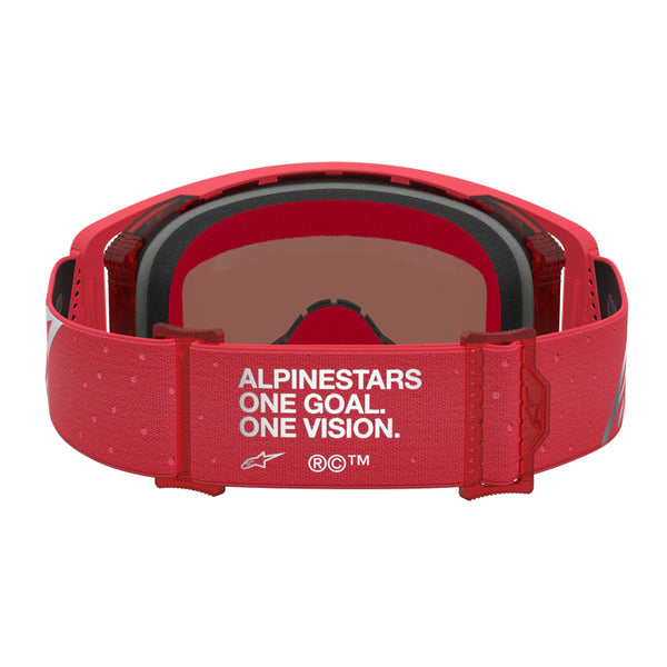 Alpinestars - Supertech Vesta Fluro Red/Chrome Mirror Lens Goggle