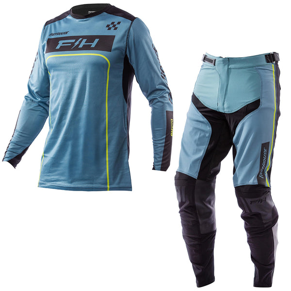 Fasthouse - Grindhouse Pro Apex Slate/Flo Green MX Combo