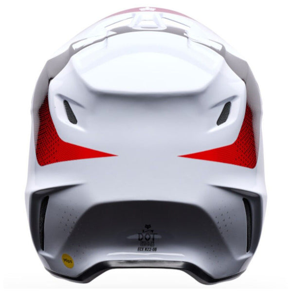 Fox - 2026 V3 Tine White/Red Helmet