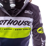 Fasthouse - Youth Grindhouse Pro Daytona Black/Flo Green MX Combo