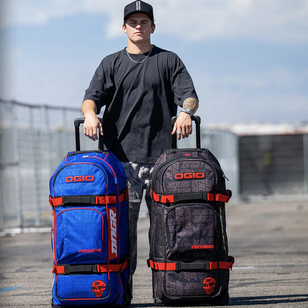 Red Ogio Rig 9890 Ogio - Rig 9800 DNGR38 Blue/Red Gearbag - AMA Warehouse