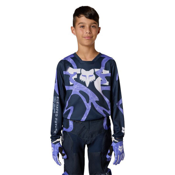 Fox - 2026 Youth 180 Diffuse Blue/Purple SE Jersey