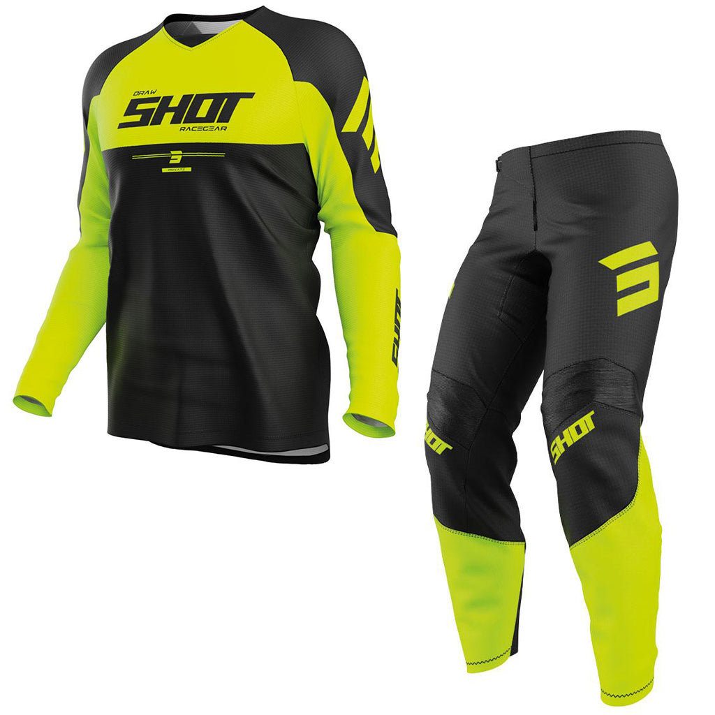 Shot - 2026 Draw Private Neon Yellow MX Combo