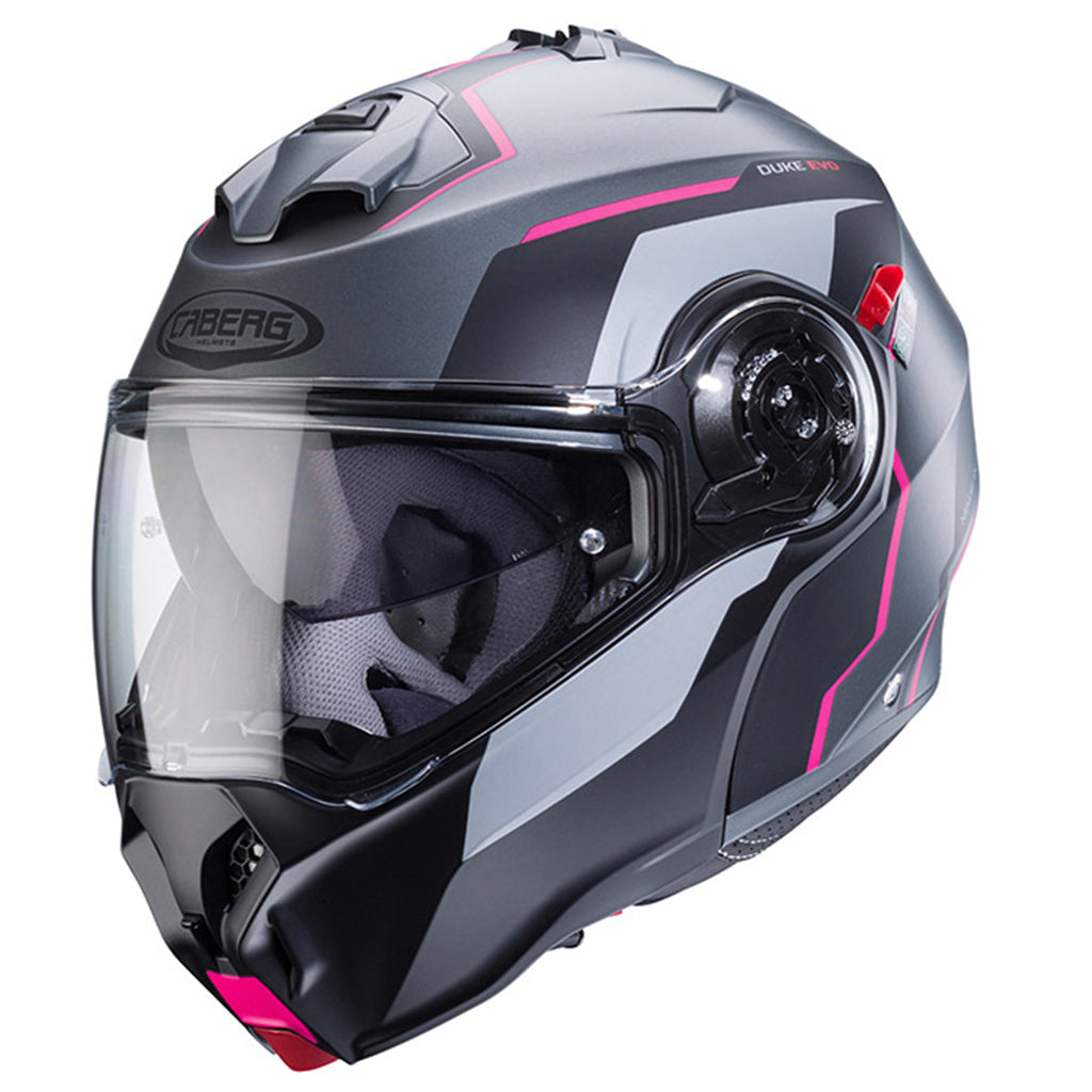 Caberg - Duke Evo Move Grey/Pink Modular Helmet