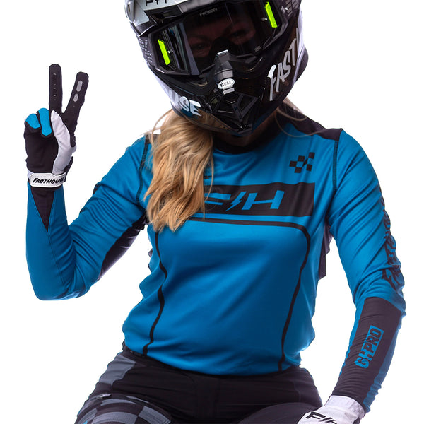 Fasthouse - Womens Grindhouse Pro Apex Electric Blue Jersey