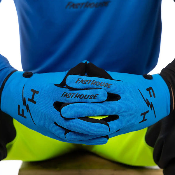 Fasthouse - Carbon Eternal Electric Blue Gloves