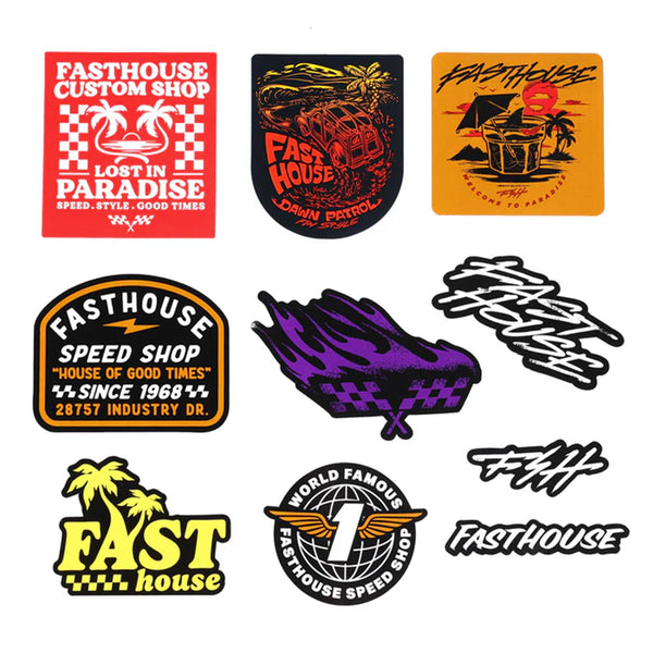 Fasthouse - Summer '25 Lifestyle Decal 10pk Assorted