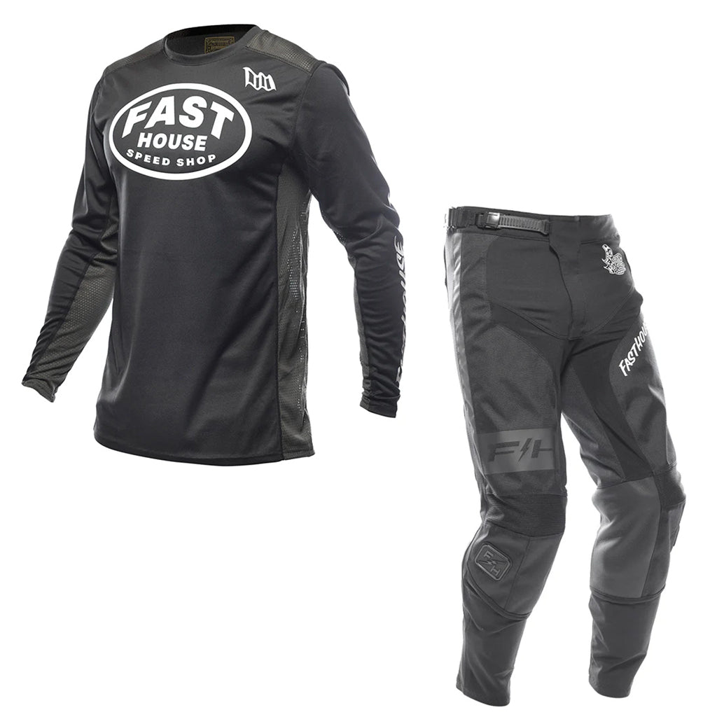 Fasthouse - Grindhouse Ramble Black/Gray MX Combo
