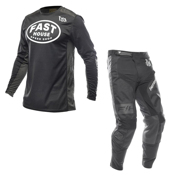 Fasthouse - Grindhouse Ramble Black/Gray MX Combo