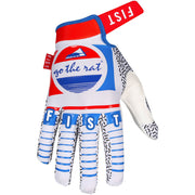 Rat Racing - Strapped Cola White/Blue/Red Gloves