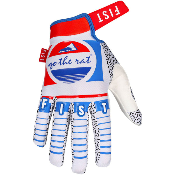 Rat Racing - Strapped Cola White/Blue/Red Gloves