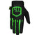 Fist - Strapped Black/Green Gloves