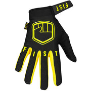 Fist - Strapped Black/Yellow Gloves