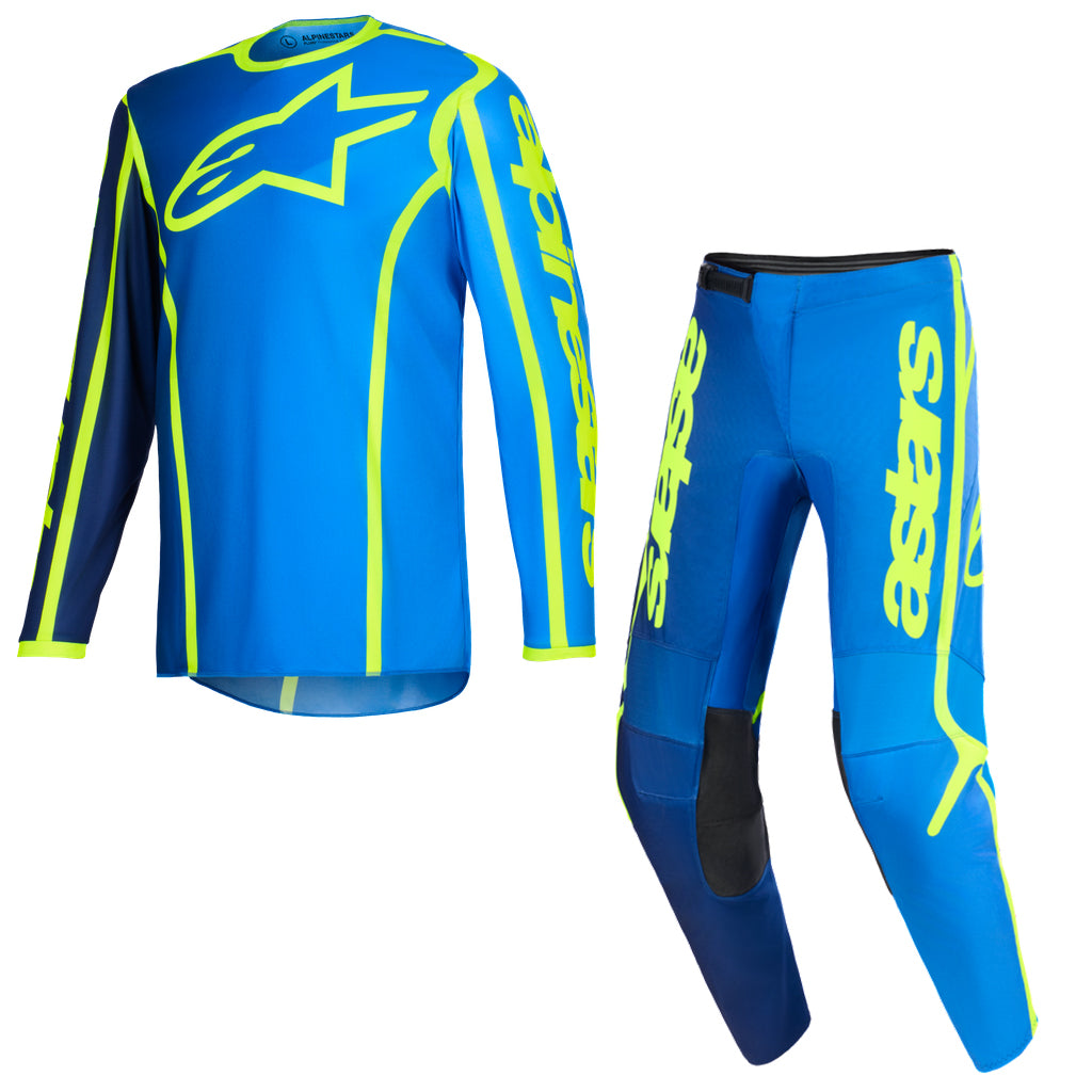 Alpinestars - 2026 Fluid Apex Blue/Yellow MX Combo