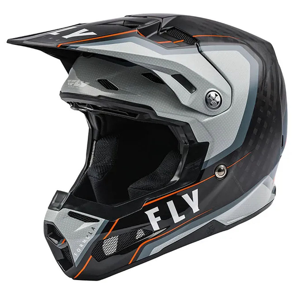 Fly Racing - Formula Carbon Axon Black/Grey/Orange Helmet