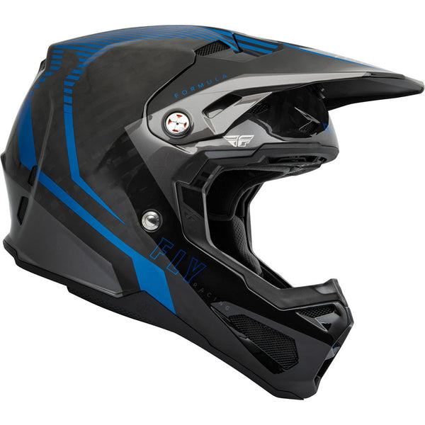 Fly Racing - Youth Formula Carbon Tracer Blue/Black Helmet