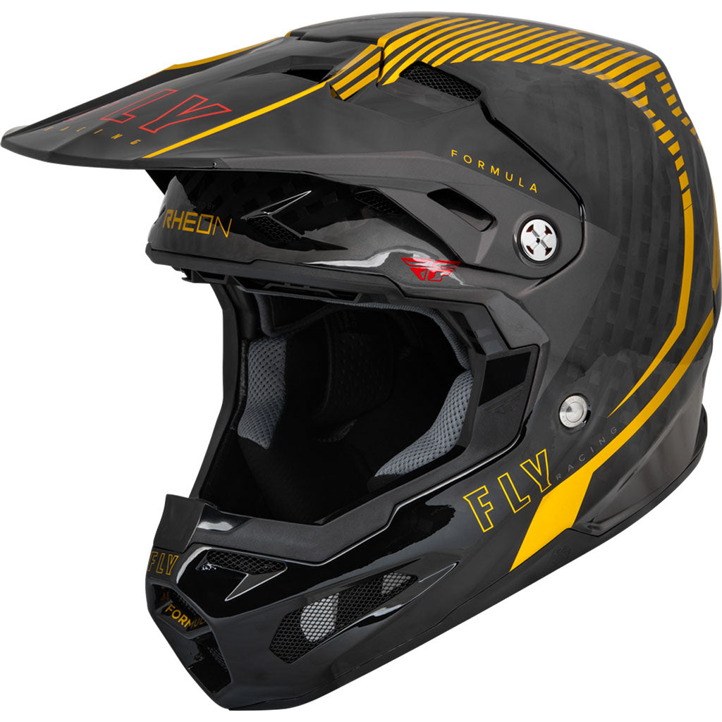 Fly Racing - Youth Formula Carbon Tracer Gold/Black Helmet
