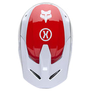 Fox - 2025 V1 Flow White/Red Helmet