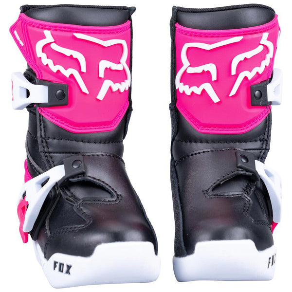 Fox - 2025 Kids Comp Black/Pink Mx Boots