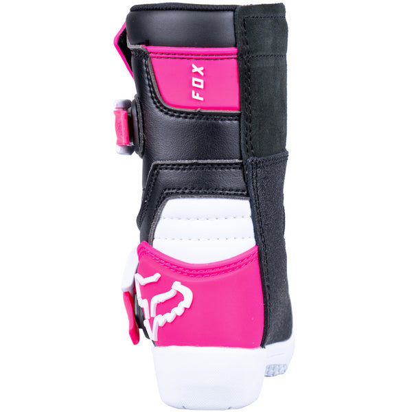 Fox - 2025 Kids Comp Black/Pink Mx Boots