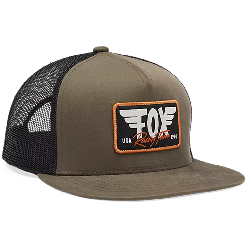 Fox - Winged Military Green Trucker Hat