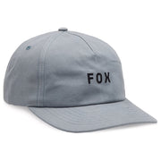 Fox - Womens Wordmark Adjustable Grey Hat