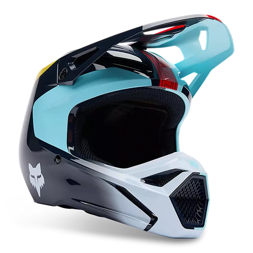 Fox - 2025 Youth V1 Elevated Blue Helmet
