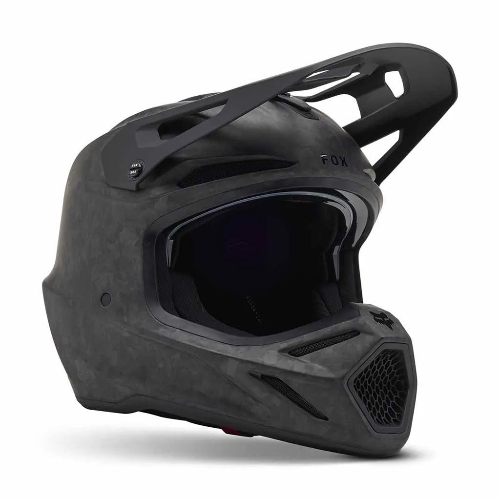 Fox - 2025 V3 RS Black Carbon Solid Helmet