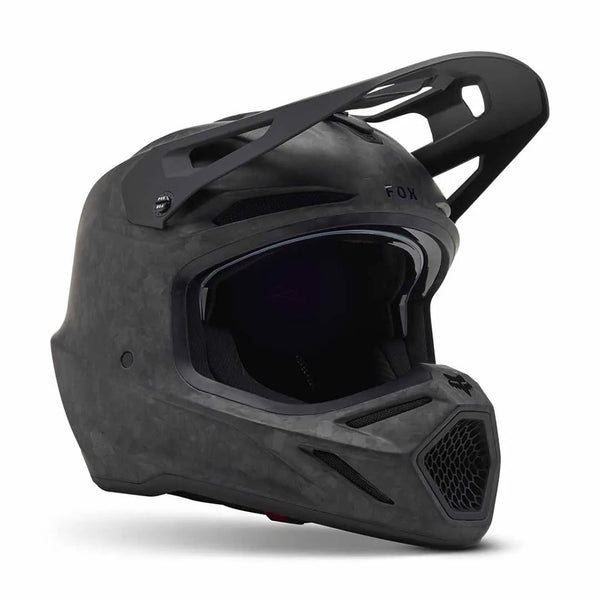 Fox - 2025 V3 RS Black Carbon Solid Helmet