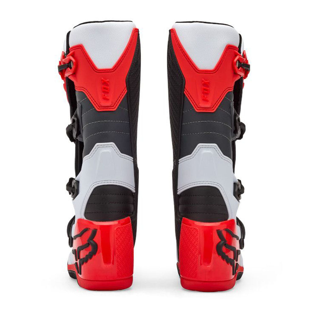 Fox - 2026 Comp White/Flo Red Boots