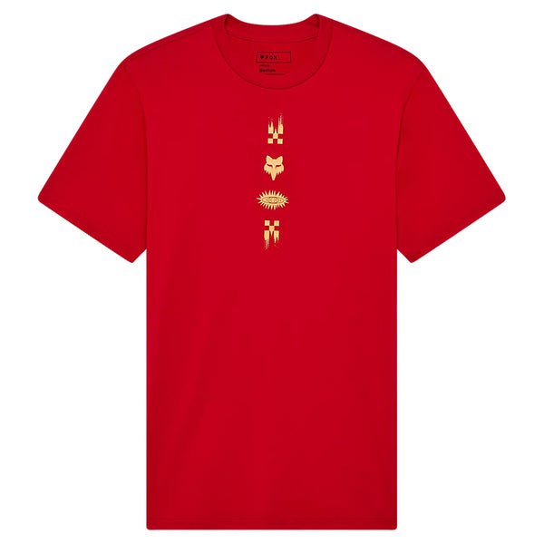 Fox - Checkered Short Sleeve Prem Red Tee