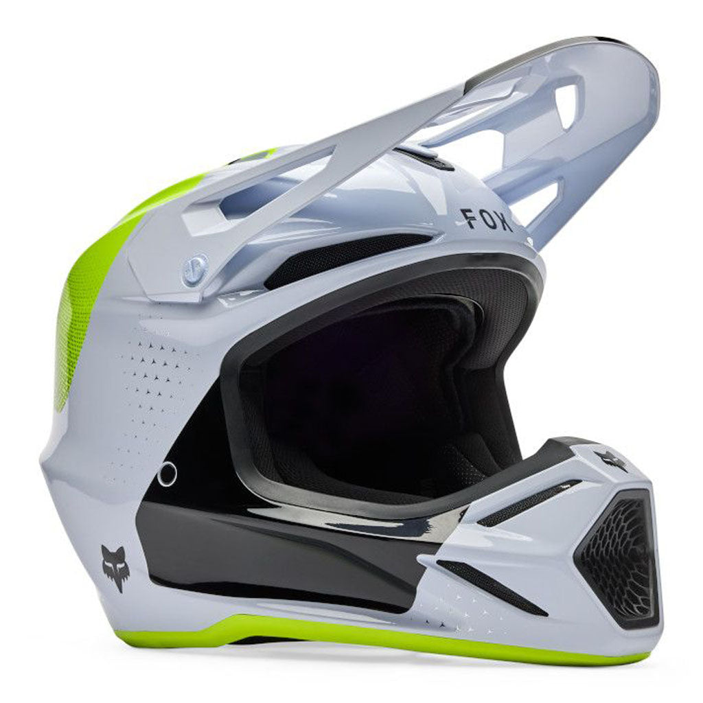 Fox - 2026 V3 Tine White/Yellow Helmet