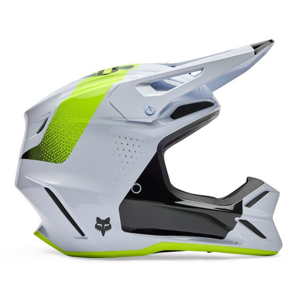 Fox - 2026 V3 Tine White/Yellow Helmet