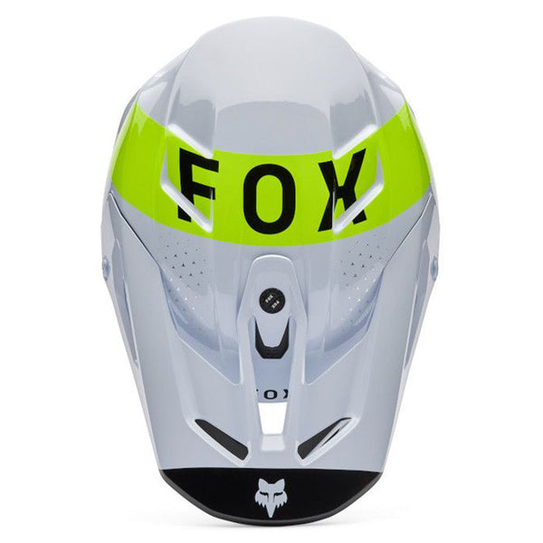 Fox - 2026 V3 Tine White/Yellow Helmet
