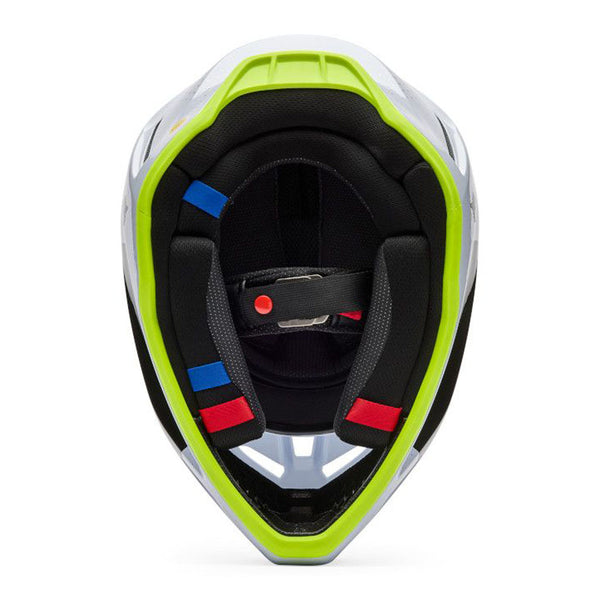 Fox - 2026 V3 Tine White/Yellow Helmet