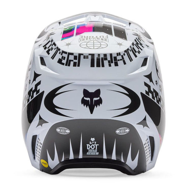 Fox - 2026 V1 Image Cosmo White/Black Helmet