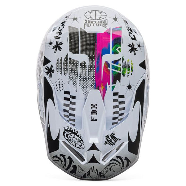 Fox - 2026 V1 Image Cosmo White/Black Helmet