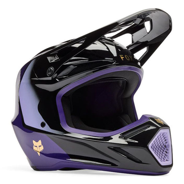 Fox - 2026 V3 Drip Black/Purple Helmet