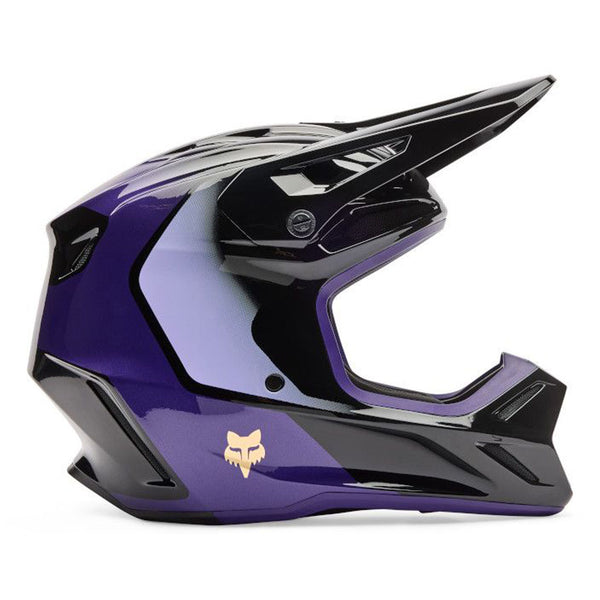Fox - 2026 V3 Drip Black/Purple Helmet