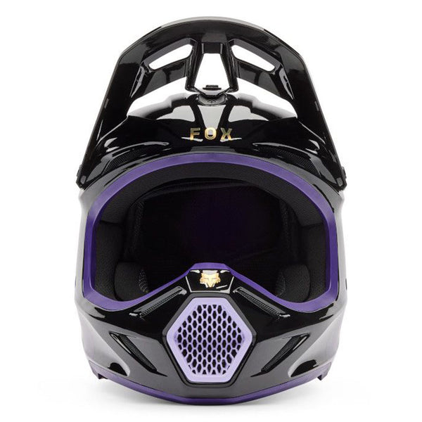Fox - 2026 V3 Drip Black/Purple Helmet