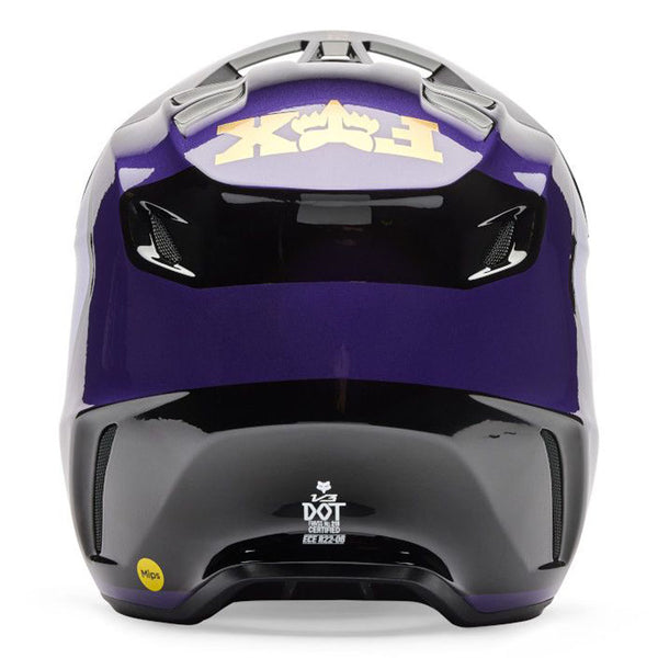 Fox - 2026 V3 Drip Black/Purple Helmet
