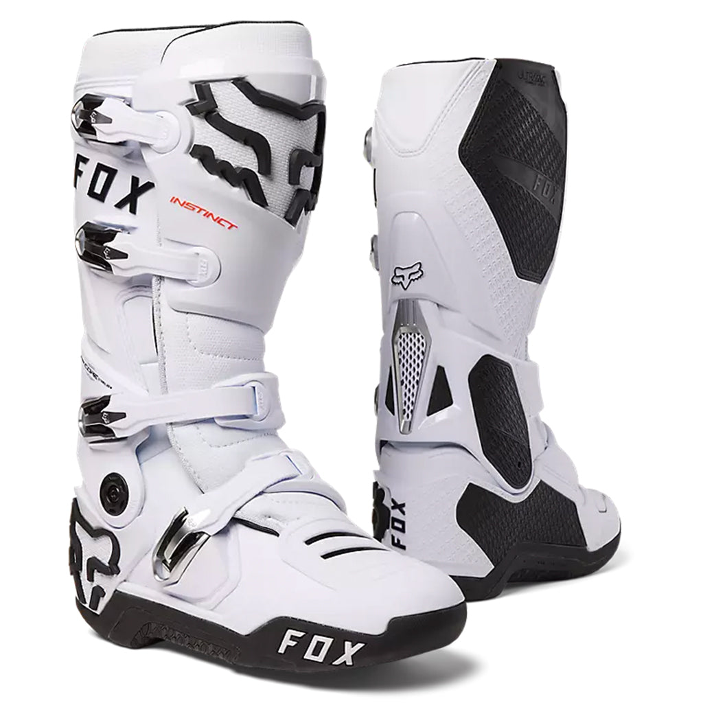 Fox - Instinct White MX Boots