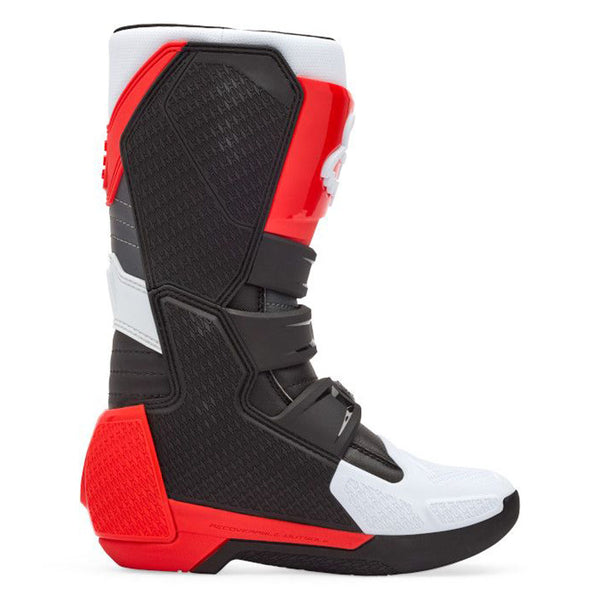 Fox - 2026 Youth Comp White/Flo Red Boots