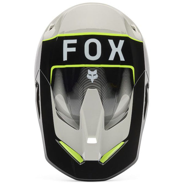 Fox - 2026 Youth V1 Collect Grey/Yellow Helmet