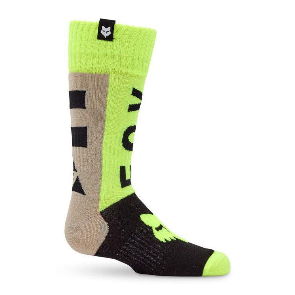 Fox - 2026 Youth 180 Collect Grey/Yellow Sock