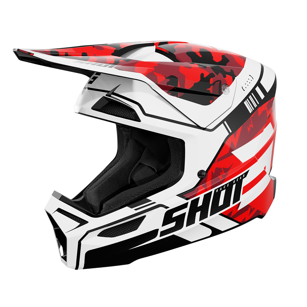 Shot - 2026 Furious Flash Gloss Red Helmet